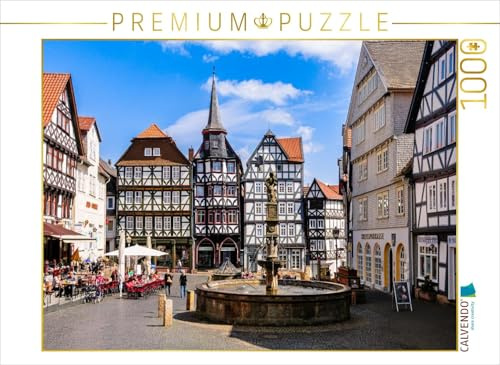 Puzzle · Marktplatz mit Rolandsbrunnen | 1000 Teile · Lege-Größe 64 × 48 cm · CALVENDO Puzzle