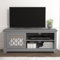 Galano Novara TV Unit – Entertainment Centre for up to 50 TV – 119cm TV Stand Cabinet with 1 Door and Open Shelf – Large Storage for Living Room – Cool Grey