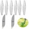 Husippend Cordless Strimmer Metal Blades, 8 Stainless Steel Blades, for Garden Strimmers Accessories (Silver)