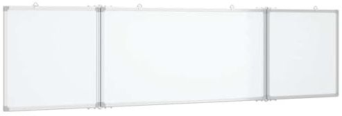 vidaXL Magnetisches Whiteboard Klappbar 160x40x1,7 cm Aluminium