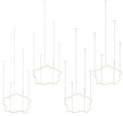 Supporti per palloncini da tavolo, 4 bastoncini riutilizzabili per palloncini e supporti per matrimoni, baby shower, lauree, Natale, compleanni
