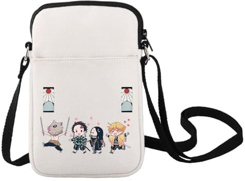 LEVLO Cartoon Anime Crossbody Bag Cosplay Geschenk Cartoon Umhängetasche für Familie Freund Cartoon Anime Merch, Tanjiro C Bag, 32*37
