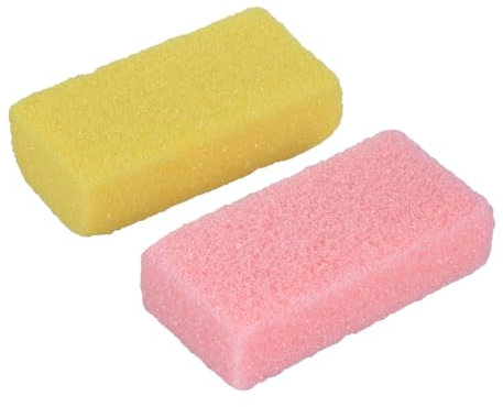 NIYANGLE 2piezas Herramienta De Pedicura Piedra Pómez Natural Para Pies Ablandador Durezas y Callos Exfoliante Para Eliminar Piel Muerta y Agrietada Cómoda y Portátil Colores Aleatorios