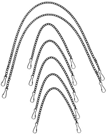 Alipis 7pcs Tag Chain Hanging Chain Hooks Window Panels Flower Pot Garden Ornaments