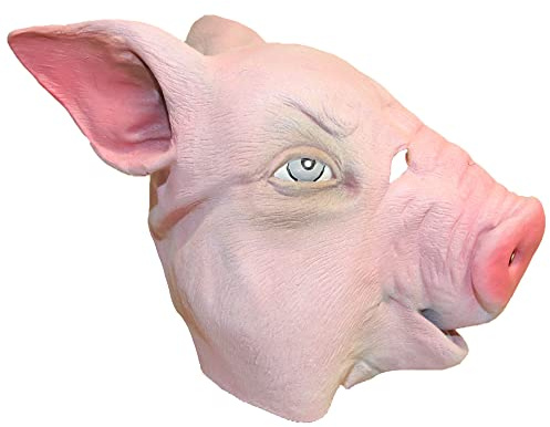 Bristol Novelty BM231 Überkopf-Maske in Schweineform, Einheitsgröße