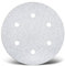 MENZER White Klett-Schleifscheiben, 150 mm, 6-Loch, f. Exzenterschleifer, Normalkorund (50 Stk.) K80