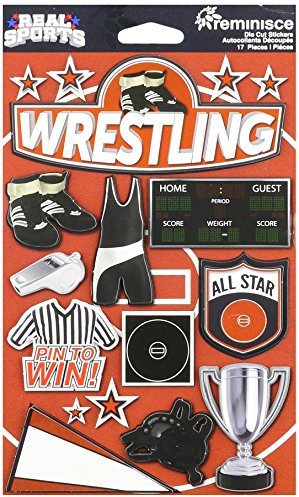 Real Sports dimensionale Kartonaufkleber, Wrestling