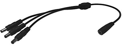 2 Pol LED Verteiler 1-zu-3 | 1 x DC Hohlbuchse - 3 x DC Hohlstecker | für einfarbige LED Streifen