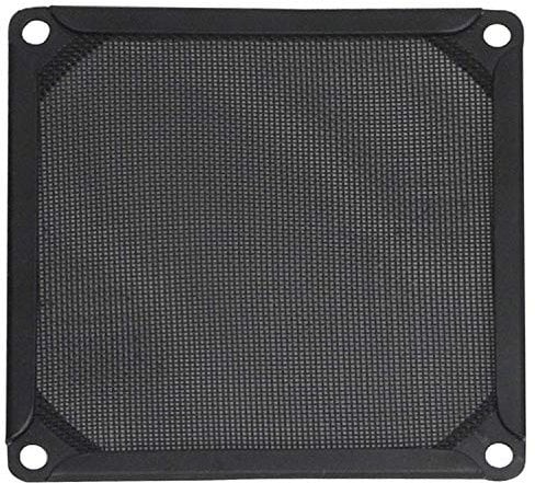 Akasa Aluminium Fan Filter | Computer Cooler Fan Dust Filter | Case Cover | Dustproof | Fine Mesh Grill | Black | 80mm | GRM80-AL01-BK