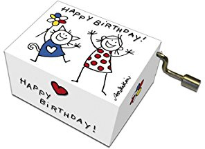 Fridolin 58343 Spieluhr Happy Birthday/Katze und Mädchen