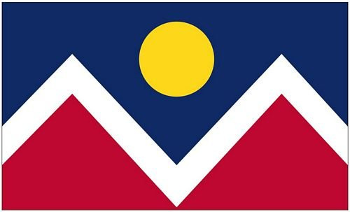 Fahne/Flagge USA - Denver 90 x 150 cm