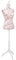 vidaXL Maniquí de Busto Femenino de Señora Yute Blanco y Rosa Figura Modista