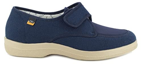Zapatillas Lona Velcro para pies Muy delicados Doctor Cutillas en Azul Marino Talla 39