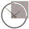 CalleaDesign 45 cm Wanduhr Karl Eiche Brise