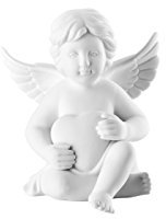 Rosenthal Engel mit Herz, 5 x 9 x H 8 cm, Porzellan Weiss-matt, inkl. Geschenkbox