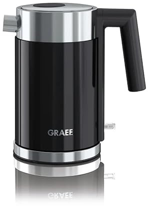Graef WK402 Electrical Kettle, 1 Litre, Black | Double-Walled, 360° Base