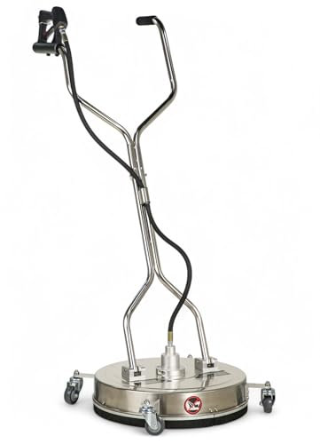 Flächenreiniger 20 Zoll - 52cm für Hochdruckreiniger | Tellerwäscher mit Handgriff | Hochdruckreiniger-Zubehör | Profi Oberflächenreiniger für große Flächen