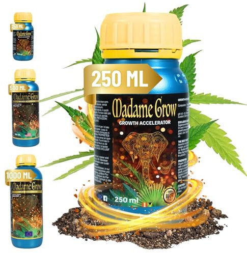 MADAME GROW - Organischer Dünger - Wachstums und Blühbeschleuniger - Growth Accelerator - Dünger erste Anbauphase (250 mL)