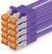 Cat7 Cable de Red Ethernet LAN - 3m - púrpurat - 10 Piezas Cat 7 Sftp Pimf Lszh - 10 GB s RJ45 Connectores Cat6a compatible con Cat5 Cat6 Cat.7 Cat8