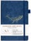 Avocado & Spice A5 Notizbuch Liniert, als Reise-Tagebuch, Notizblock, Journal, A5 Hardcover Tagesplaner mit Geschenkbox & Samtbeutel - mit Lesezeichen, elastischem Band, Stifthalter, 200 Seiten Blau