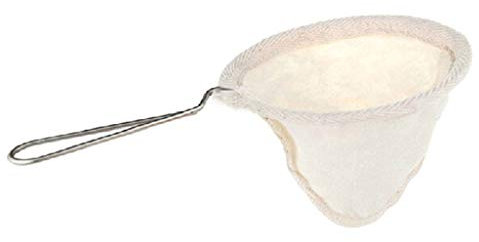 SUCHUANGUANG Bolsa de Filtro de café Reutilizable Mango de Acero Inoxidable Colador de Tela de Franela Franela de café, Acero Inoxidable. Mango de Cofffee