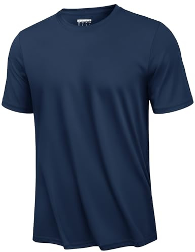 KEFITEVD UV Shirt Herren Sportshirt Schnelltrocknend Funktionsshirt Kurzarm