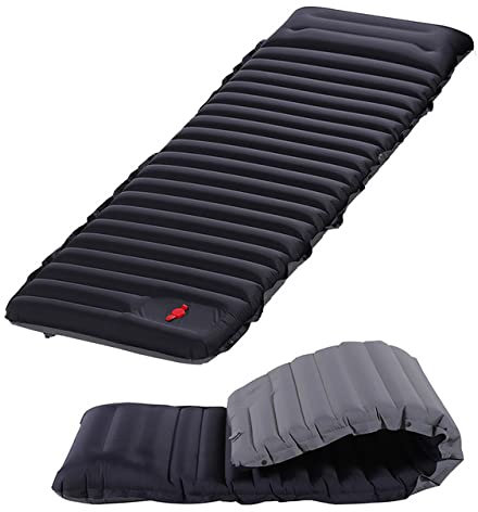 KiKiYe Selbstaufblasende Luftmatratze, breitere Isomatte, Spleißen, aufblasbares Bett, Strand, Picknick, Camping, Zelt, Luftkissen