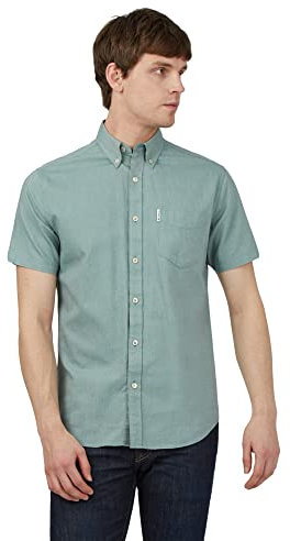 Ben Sherman Mens Oxford Jade Casual Button Up Shirt