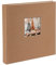 goldbuch 24 819 Fotoalbum mit Bildausschnitt, Bella Vista Haselnuss, Erinnerungsalbum im Format 25 x 25 cm, Foto Album 60 weiße Seiten mit Pergamin-Trennblättern, Fotobuch mit Leineneinband, Braun