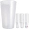 SPECIAL-DAY gobelet plastique dur reutilisable 30cl / 60cl rigide- Lot de 100,50,25 verres en Polypropylène dur - verre Couleur Givrée fabriqué en France (30cl, 25, unité)