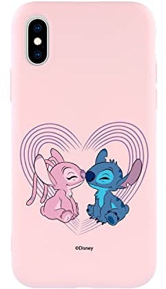 Official Lilo & Stitch iPhone X - XS Case, Lilo Inlove Ultra Soft to Protect Your Phone, Official Disney Licensed Liquid Silicone iPhone Case