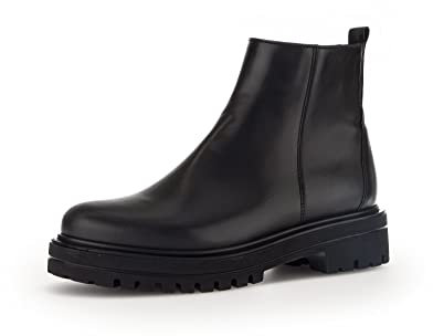 Gabor Damen Chelsea Boots, Frauen Stiefeletten,Wechselfußbett,Best Fitting,uebergangsstiefel,Schlupfstiefel,Winterschuhe,schwarz,38.5 EU / 5.5 UK