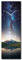 daazoo Wanduhr Milky Way 20 x 60 cm (OHNE TICKGERÄUSCHE) – Glasuhr inklusive Wandaufhängung – Lautlose Uhr Made in EU für Wohnzimmer, Esszimmer, Flur oder Schlafzimmer – einfache Montage