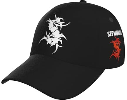 ASVIL Sepultura Roots Schwarz Baseball Cap Herren Damen Verstellbare Kappe Basecap Mützen Outdoor Baseballkappe Hat für Männer Frauen