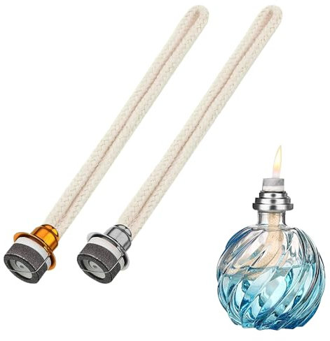 2 PCS Mechas de Lámpara de Aceite de Fragancia, Mecha de Lámpara de Quemador Catalítico Reemplazo de Mecha de Lámpara de Aceite de Fragancia para Difusor Aromaterapia (16cm)