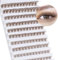 Veleasha Braune Wimpern-Cluster 120 Stück DIY-Wimpernverlängerung D-Locken-Wimpern-Cluster Dünne Wimpernverlängerungen Weiche Künstliche Wimpern Natürlicher Look Zu Hause (B10 Braun 8–16 mm)
