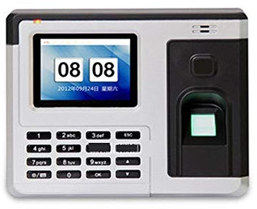 LeGDOr Office Electronics Products Time Attendance Fingerprint Time Attendance Punch Machine Sign-in Card Swipe System 2.8 Inch TFT Color LCD Screen 5V for Business