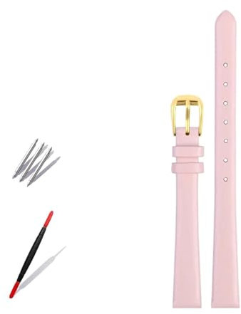 PUCHEN Weiches Lederarmband für Damen, 6 mm, 8 mm, 10 mm, 12 mm, 14 mm, kleine Breite, Uhrenarmbänder,8mm