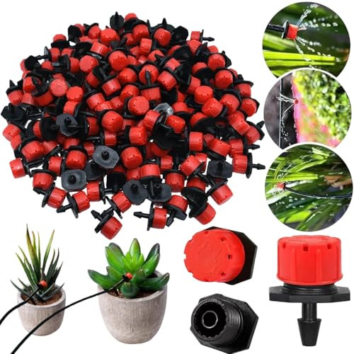 Aspersor de riego, 100 unidades, rociador de riego microflujo, sistema de goteo micrométrico, regadera ajustable Micro Drip