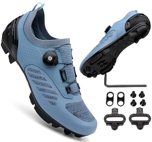 Mateju Fahrradschuhe Herren und Damen, MTB Schuhe Herren und Rennrad Schuhe Damen SPD Schuhe Unisex Rennradschuhe Herren Mit Cleats Leichte Mountainbike Schuhe Für Innen Außen