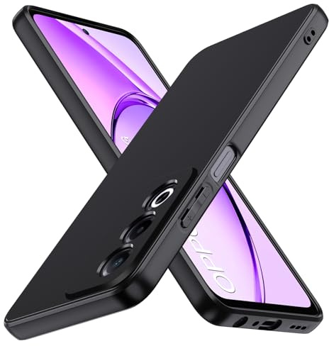 iVoler Cover in Silicone per Oppo A80 5G con Protezione Della Fotocamera, Ultra Sottile Custodia in TPU Morbida Anti-Graffio Antiurto Protettiva Case, Nero