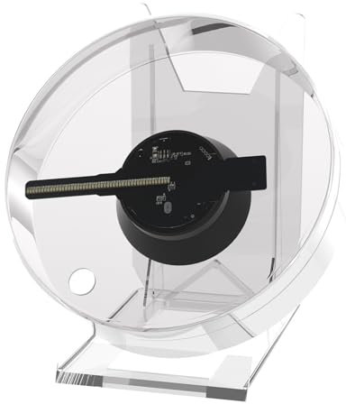 Ventilador de Holograma, Proyector Holográfico con Ventilador de Holograma 3D de 88 * 88 Mm con Diseño de Resolución de 480 * 480 para Excelentes Efectos 3D