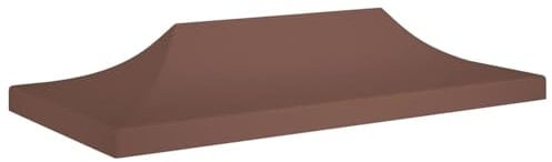 ShGaxin Techo de Carpa para Celebraciones, Techo Pergola, Toldo Pergola Recambio, Lona para Pergola, Toldos para Carpas, Repuestos De Carpas, Cubierta De Repuesto, marrón 6x3 m 270 g/m²
