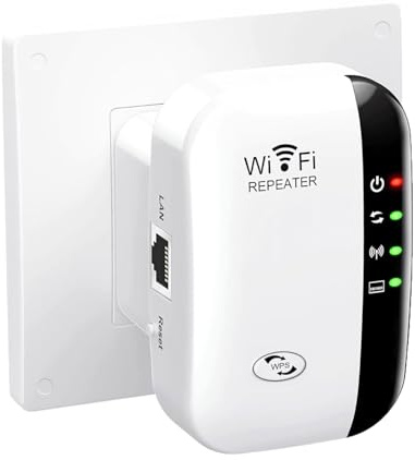 2026 Newest wifi extender booster, wifi booster, wifi repeater with Ethernet Port, Covers up to 3600 Sq.Ft and 45 Devices, Quick Setup, UK plug (White)