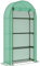 Outsunny 4 Tier Mini Greenhouse with Reinforced PE Cover, Portable Small Greenhouse with Roll-Up Door, 105 x 45 x 160cm, Green