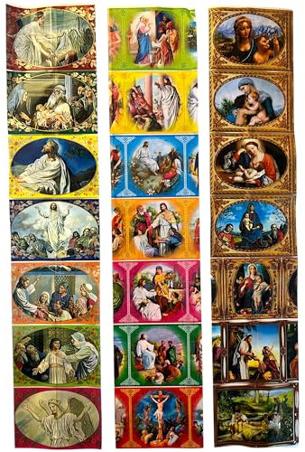 Ukrainisches Kunsthandwerk® Ostereier Schrumpffolie Set. Heiligen Katholisch reicht für 21 Ostereier