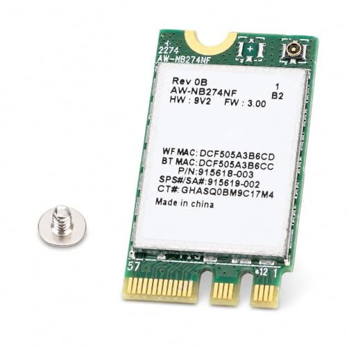 AW NB274NF RTL8723DE WLAN Karte M.2 NGFF, 300 Mbit/s WiFi Modul mit Bluetooth 4.0, Wireless Netzwerkkarte für Laptop, Unterstützt 7 8 10