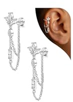 Adramata Ohrstecker Silber 925 Helix Piercings Hypoallergene Ohrringe Damen | Knorpel Ohrring Damen,Flatback Ohrringe Silber 925,Hypoallergen Tragus Helix Piercings,Vergoldet Ohrring Stecker
