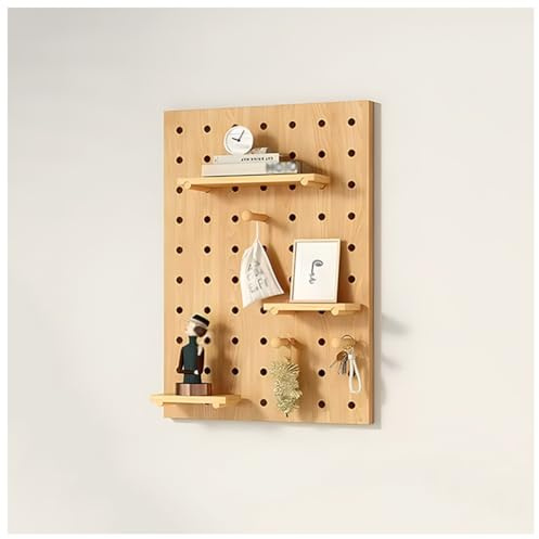 PXAMORTEL Organisateur Mural à Panneaux perforés pour Outils Panneau perforé en Bois Orgar Multicolore, Plusieurs Tailles(Natural,60x80cm)