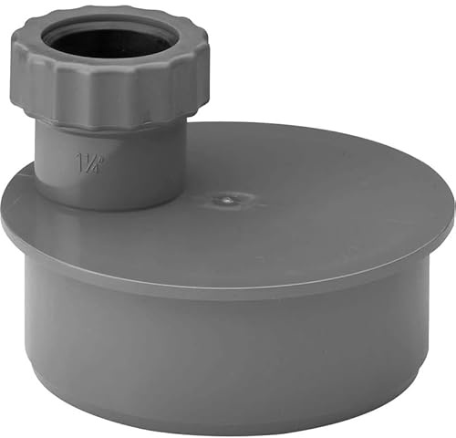 Single Waste Adaptor 32mm Grey, 1 in Pack